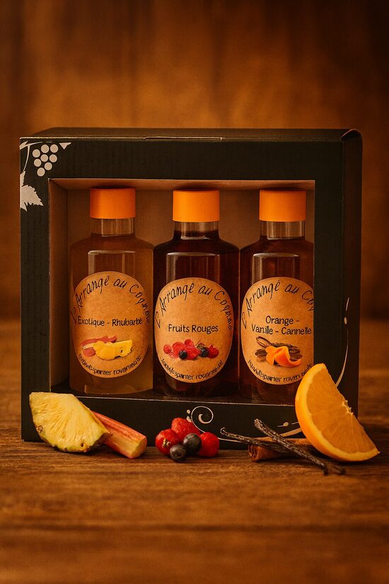 Coffret Cognacs arrangés - 3 bouteilles