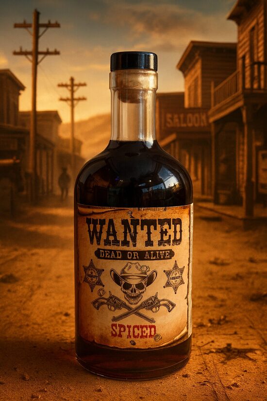 RHUM WANTED - Vieux Rhum Ambré aromatisé mirabelle et abricot 40° - 70cl